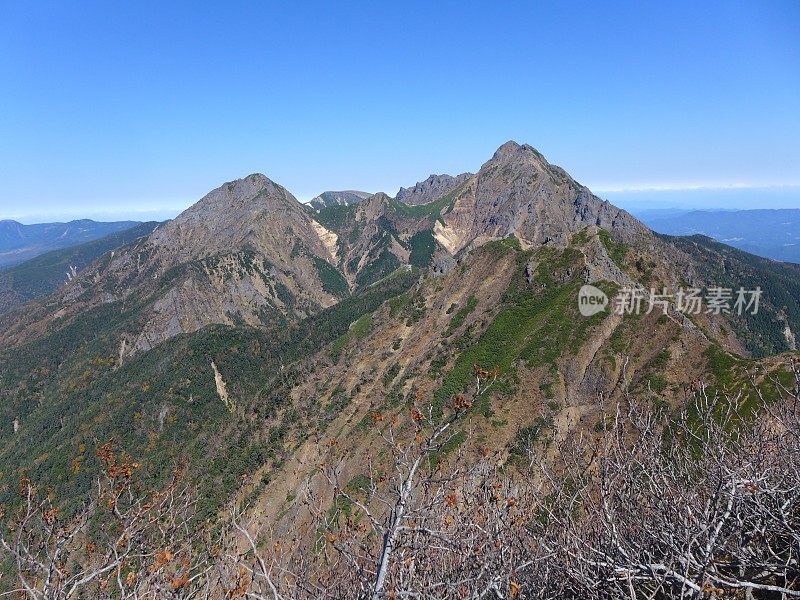 Mount Akadake (赤岳) of Yatsugatake in Japan (百名山)